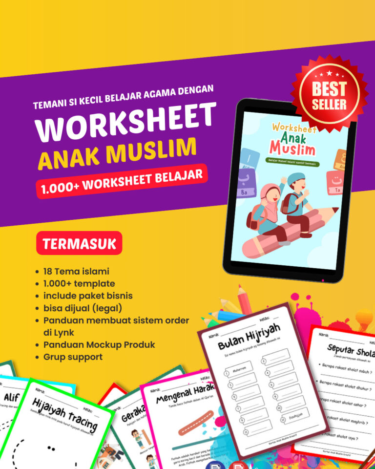 worksheet anak muslim