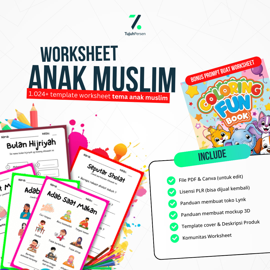 worksheet anak muslim