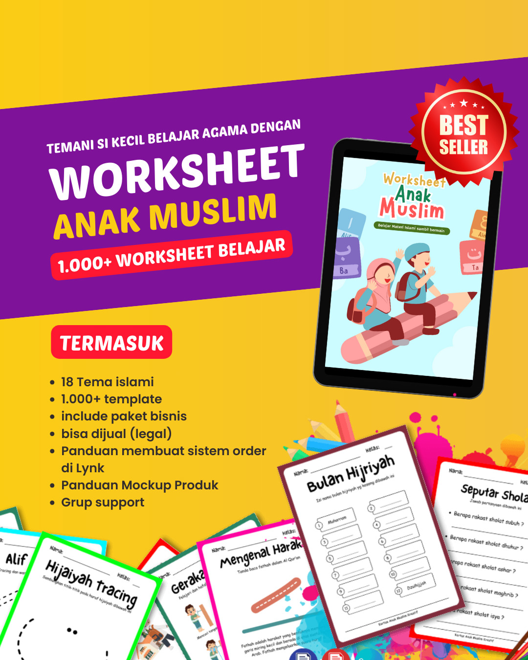 worksheet anak muslim